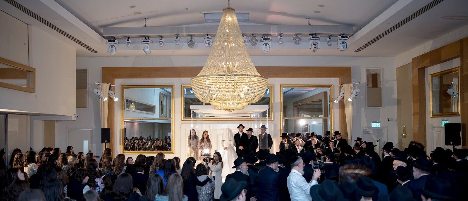 Jewish wedding ceremony at Meridian Grand — Jewish wedding venue London.