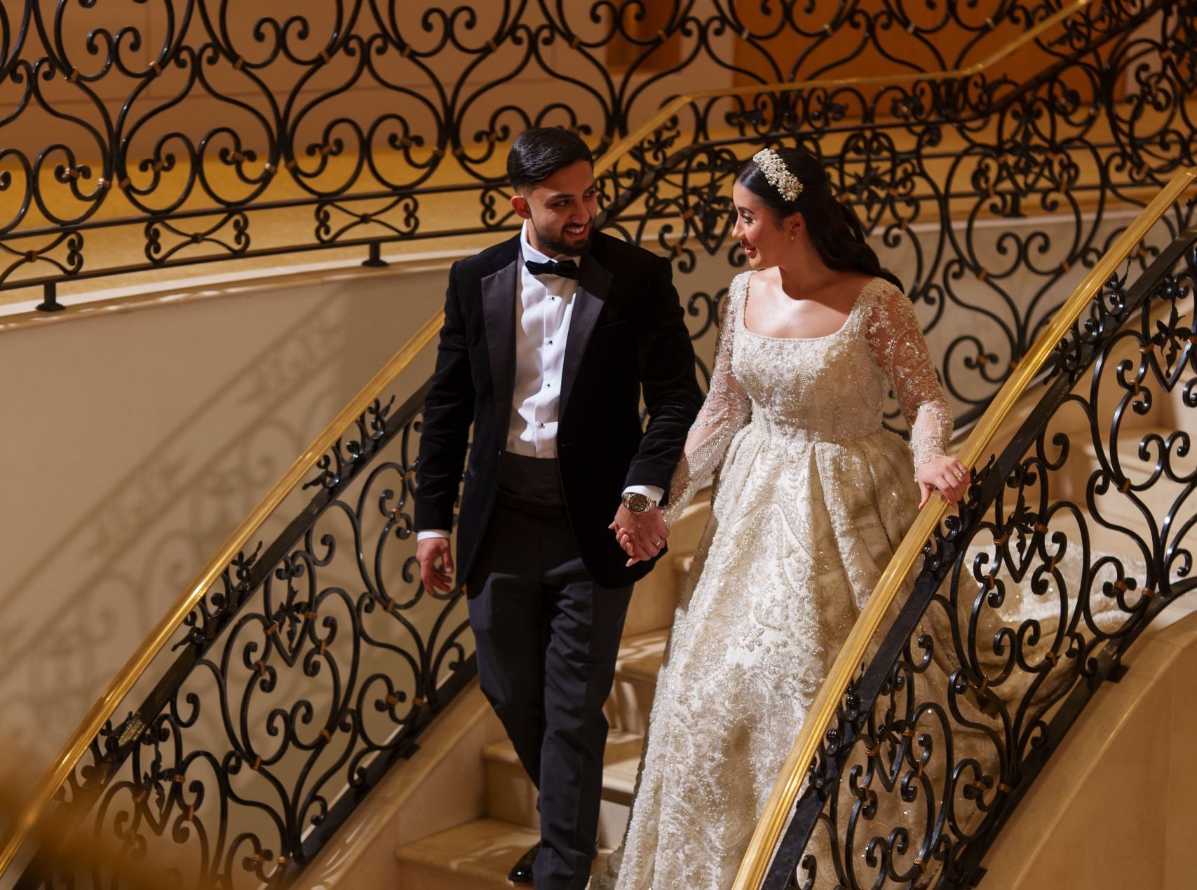 Civil ceremony at Meridian Grand — Turkish wedding venue London.